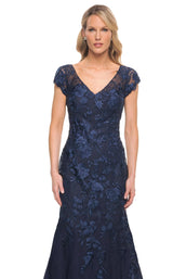 3 of 4 La Femme 30269 Dress Navy