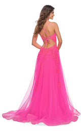 2 of 3 La Femme 30303 Dress Neon-Pink
