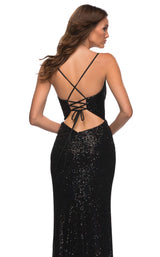 4 of 4 La Femme 30305 Dress Black
