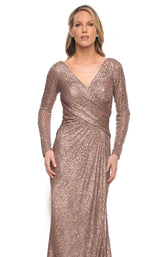 3 of 4 La Femme 30310 Dress Cocoa
