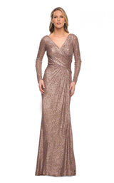 1 of 4 La Femme 30310 Dress Cocoa