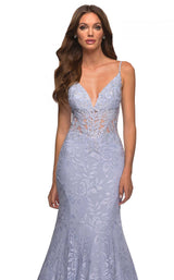 7 of 11 La Femme 30320 Dress Light-Periwinkle