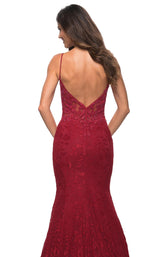 11 of 11 La Femme 30320 Dress Red