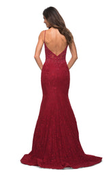 8 of 11 La Femme 30320 Dress Red