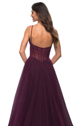 9 of 9 La Femme 30334 Dress Dark-Berry
