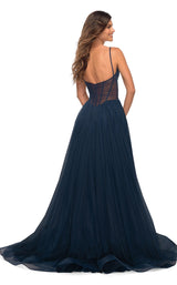 5 of 9 La Femme 30334 Dress Navy