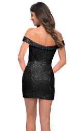 4 of 4 La Femme 30350 Dress Black