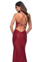 4 of 4 La Femme 30362 Dress Red
