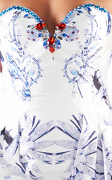 2 of 6 Mac Duggal 30374L Diamond White