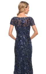 4 of 4 La Femme 30375 Dress Navy