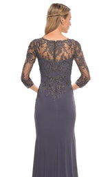 4 of 4 La Femme 30384 Dress Gunmetal