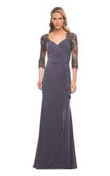 1 of 4 La Femme 30384 Dress Gunmetal