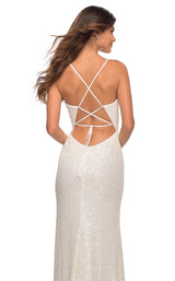 7 of 7 La Femme 30388 Dress White