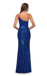 5 of 12 La Femme 30391 Dress Royal-Blue