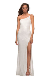 3 of 12 La Femme 30391 Dress White