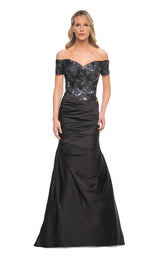 1 of 4 La Femme 30404 Dress Black