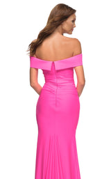 6 of 6 La Femme 30421 Dress Hot-Pink