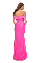 3 of 6 La Femme 30421 Dress Hot-Pink