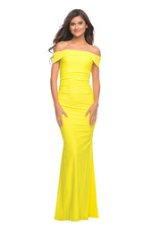 2 of 6 La Femme 30421 Dress Yellow 