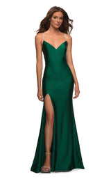 1 of 7 La Femme 30435 Dress Emerald
