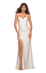 2 of 7 La Femme 30435 Dress White