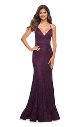 1 of 5 La Femme 30442 Dress Dark-Berry