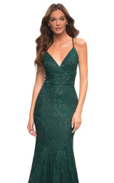 La Femme 30442 Dress Emerald