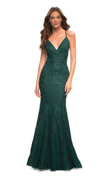 2 of 5 La Femme 30442 Dress Emerald