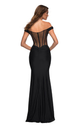 3 of 8 La Femme 30449 Dress Black