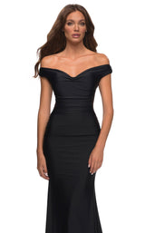 5 of 8 La Femme 30449 Dress Black