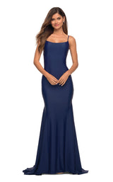2 of 12 La Femme 30458 Dress Navy