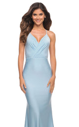7 of 11 La Femme 30463 Dress Cloud-Blue