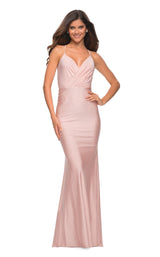 3 of 11 La Femme 30463 Dress Mauve