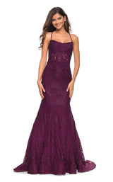 1 of 4 La Femme 30467 Dress Dark-Berry
