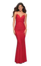 1 of 4 La Femme 30471 Dress Red