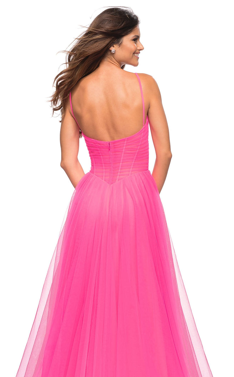 La Femme 30472 Dress Neon-Pink
