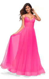 La Femme 30472 Dress Neon-Pink