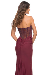 7 of 8 La Femme 30476 Dress Dark-Berry