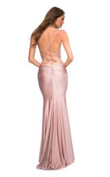 3 of 6 La Femme 30477 Dress Mauve