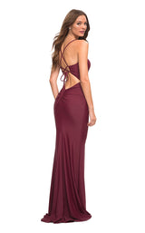 5 of 15 La Femme 30484 Dress Dark-Berry