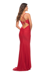 7 of 15 La Femme 30484 Dress Red