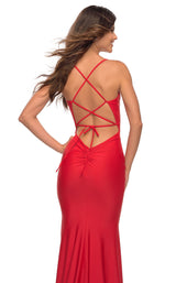 4 of 4 La Femme 30491 Dress Red