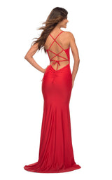 2 of 4 La Femme 30491 Dress Red