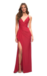 1 of 4 La Femme 30501 Dress Red