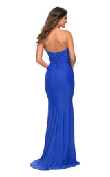 4 of 8 La Femme 30502 Dress Royal-Blue