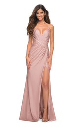 1 of 4 La Femme 30504 Dress Mauve