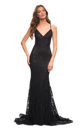 1 of 4 La Femme 30511 Dress Black