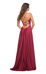 2 of 3 La Femme 30512 Dress Wine