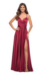 1 of 3 La Femme 30512 Dress Wine