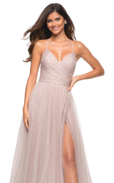 3 of 4 La Femme 30536 Dress Mauve